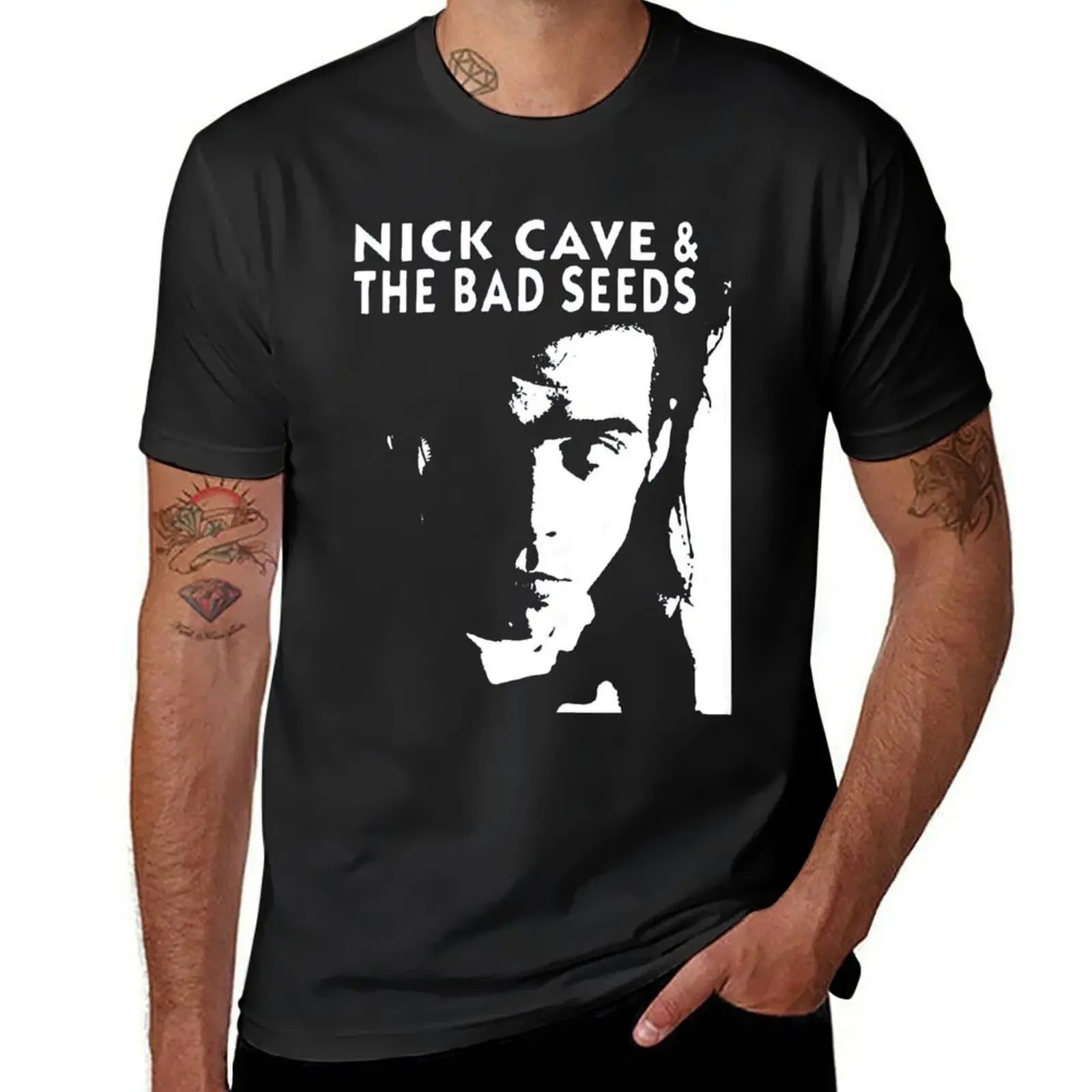 Nick Cave And The Bad Seeds Signature Music Band T-Shirt street wear football t shirt Men's t-shirt