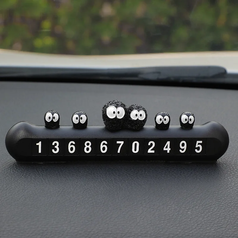 

Interesting Car Temporary Parking Number Plate, Creative Briquettes, Cute Moving Car Display Plate, Car Interior Decoration