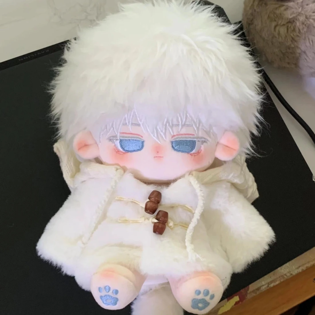 

Anime Jujutsu Kaisen Satoru Gojo Property Cosplay Stuffed Dress Up Clothes Cotton Doll Cartoon Plush Skeleton-cute Xmas Gift