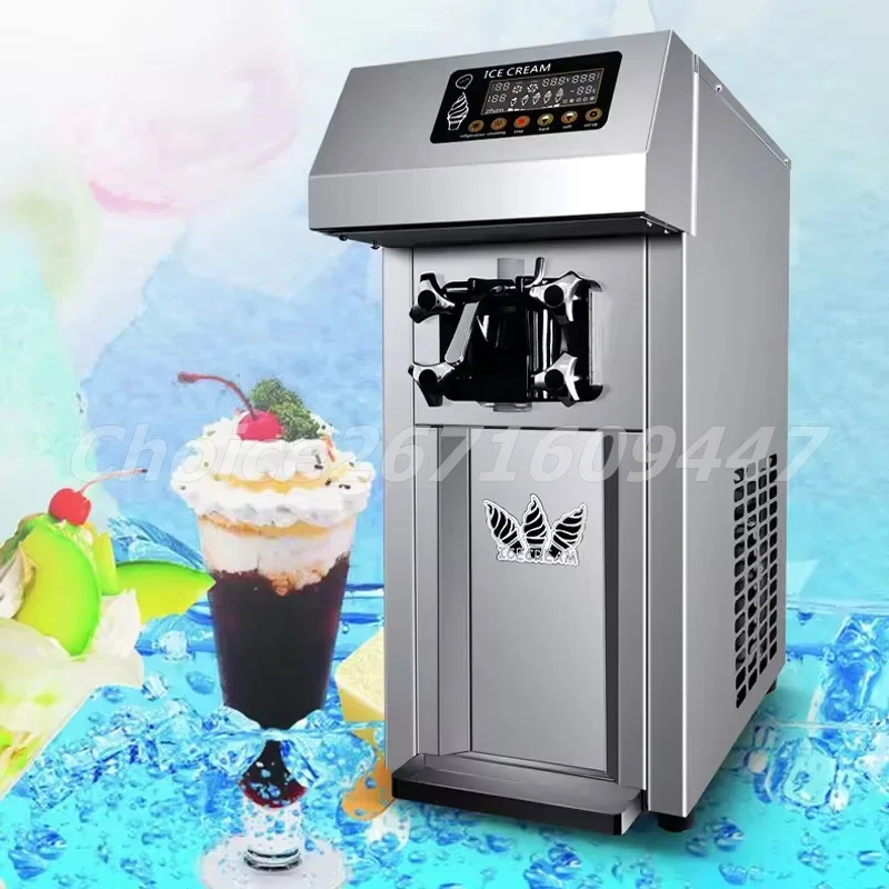 

12L/H Desktop Single Head Soft Serve Ice Cream Machine Electric Ice Cream Maker Stainless Steel Sundae Making Machine