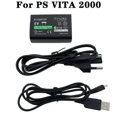 NEW Home Charger Power Supply 5V AC Adapter For PS Vita 2000 USB Charging Cable Cord For PS Vita 2000 Psvita PSV Slim EU US Plug