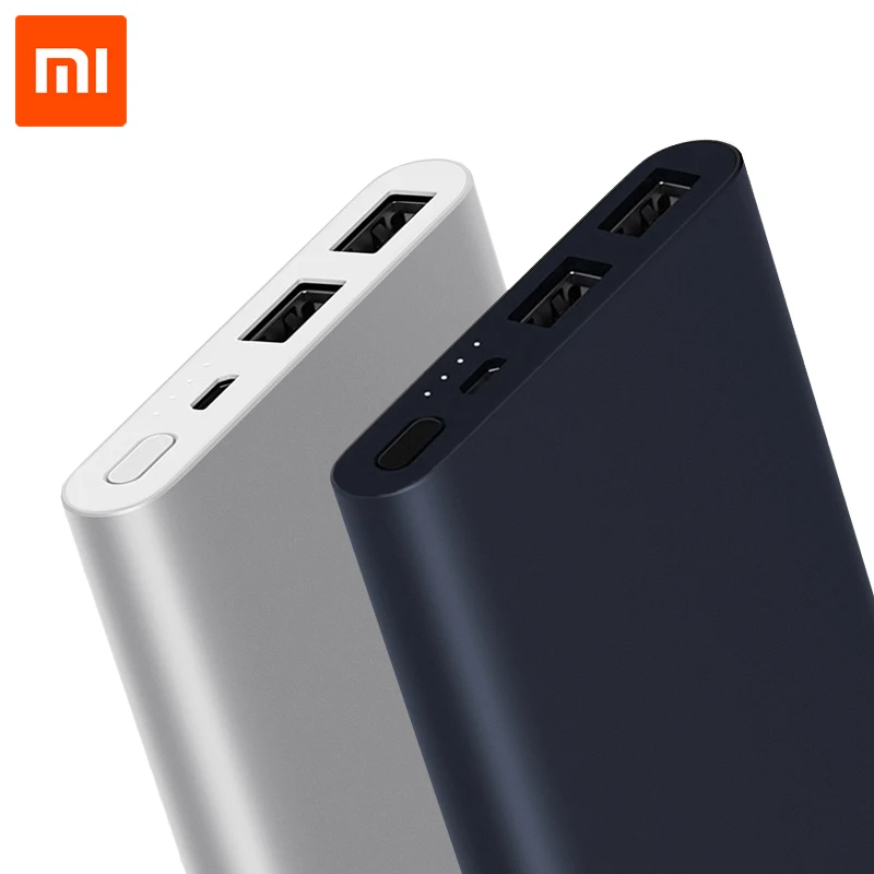 

Оригинальный внешний аккумулятор Xiaomi Mi Power bank 2 PLM09ZM, быстрая зарядка через 2 USB, портативный внешний аккумулятор PD18W, Сверхтонкая Внешняя батарея, 10000 мАч