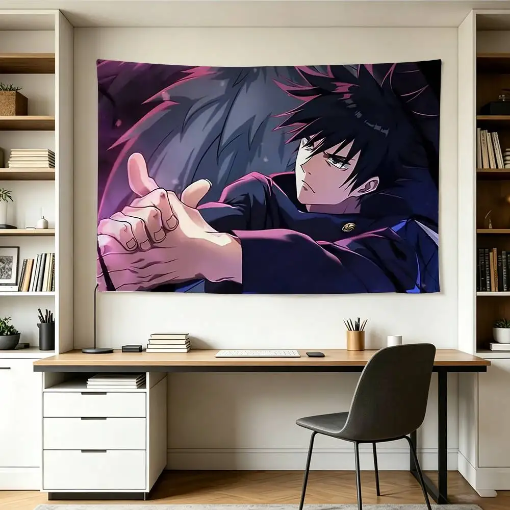 F-Fushiguro M-Megumi Anime   Flags Wall Hanging Background Art Banner for Bedroom Home Outdoor Decor