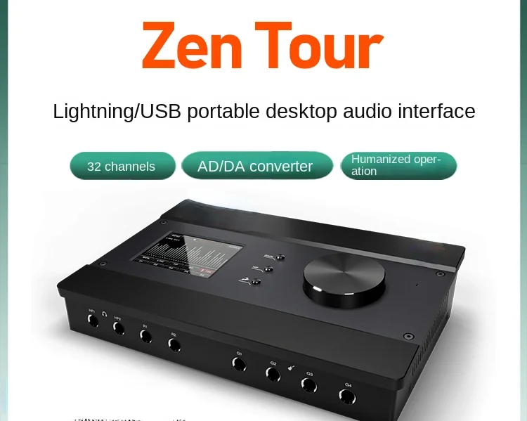 2023 Professional Lightning USB Studio Mixing Sound Card Sound Card for Live Show