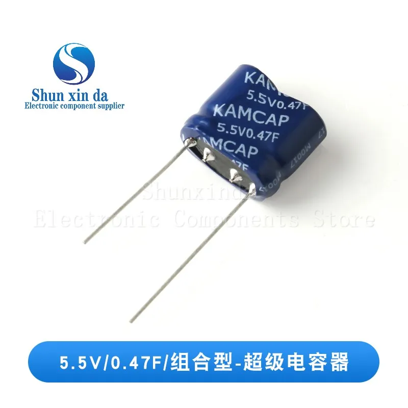 Super Capacitor Farad Capacitor Combination Type 5.5V 0.22F 0.33F 0.47F 0.5F 1F 1.5F 2F 4F 5F 7.5F 10F 15F 20F 25F 50F 60F DIP