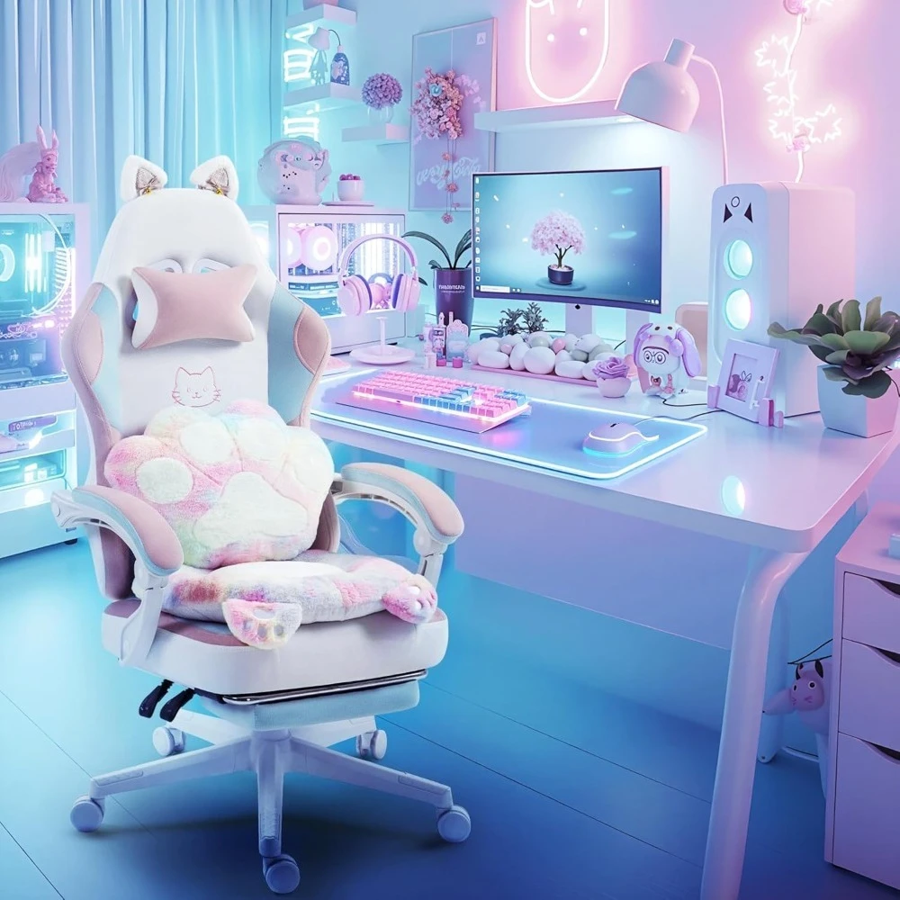 Office Furniture In Usa - USA Shipping Gaming Chair Cute Cat