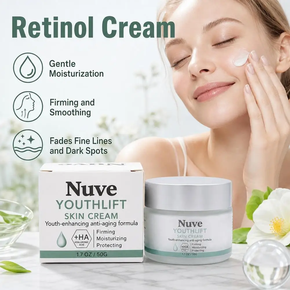 Retinol Hand Cream with Hyaluronic Acid Moisturizing Hand Lotion for Dry Rough Skin Fine Lines and Uneven Tone Non Greasy