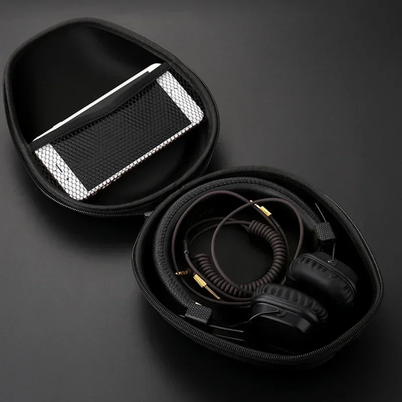 

EVA Headphone Hard Case Organizer for Sony WH-1000XM4/Audio technica ATH-M50X Shockproof Portable Zipper Bag