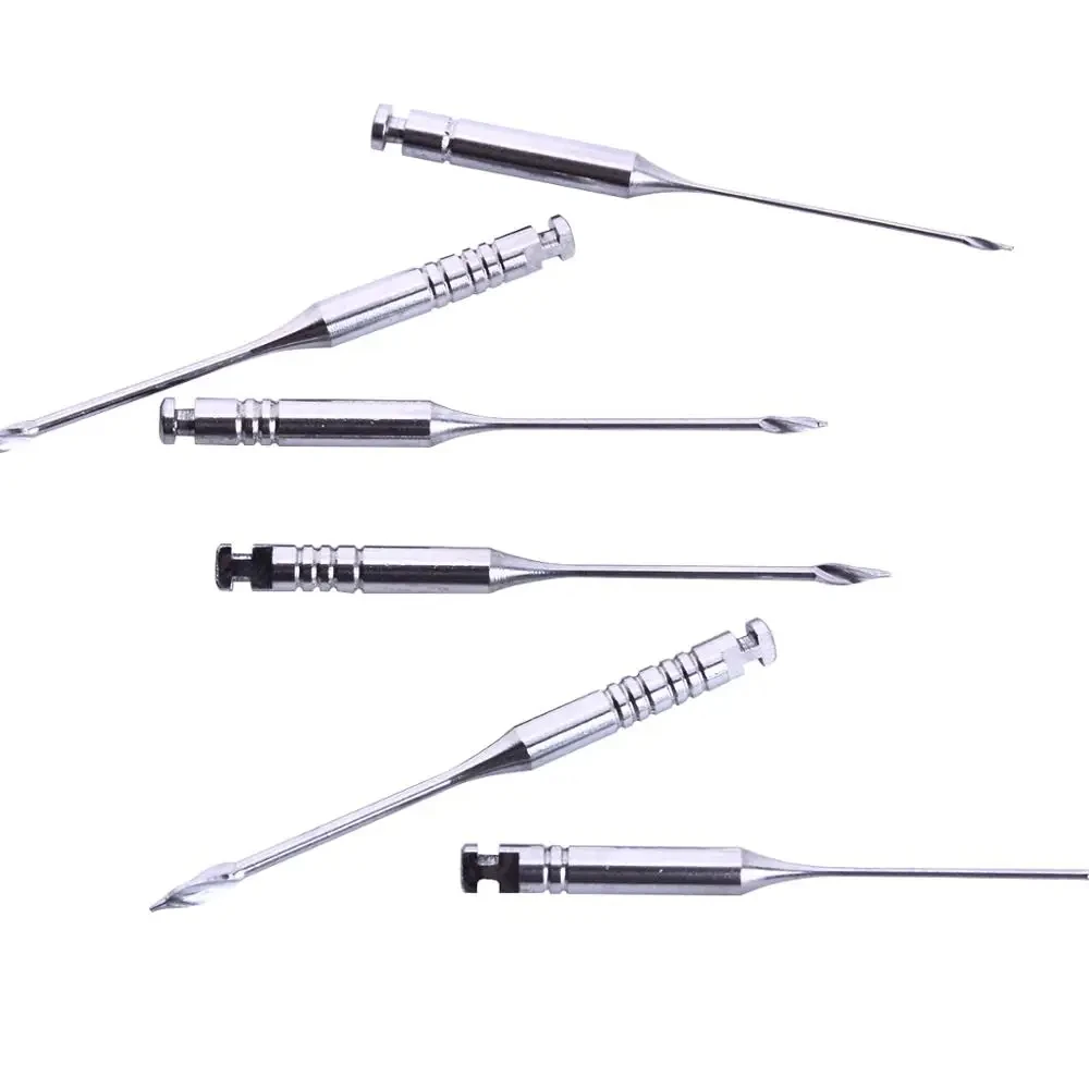 32mm Easyinsmile Pesso Reamer Dentistry Gates Drill Glidden Stainless Steel Endodontic File Root Canal Bur 6pcs