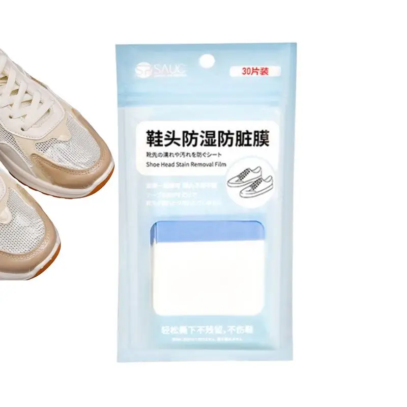 

Rainy Days Shoe Stickers 30pcs Transparent Shoes Film For Rainy Days Resist Rain Mud And Oil Stains Shoe Stickers For Working