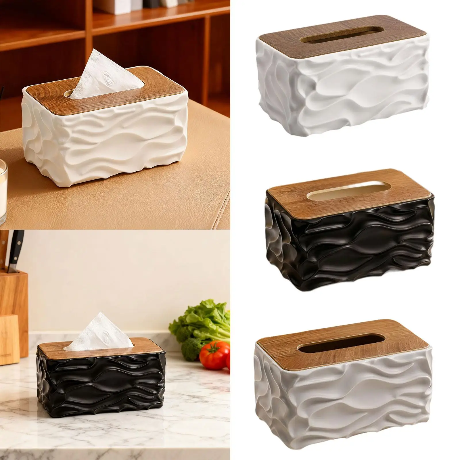 

Крышка коробки для салфеток, украшение для столешницы, домашний декор, держатель для салфеток, прямоугольный держатель для салфеток для комода, кухни, туалетного столика для гостиной