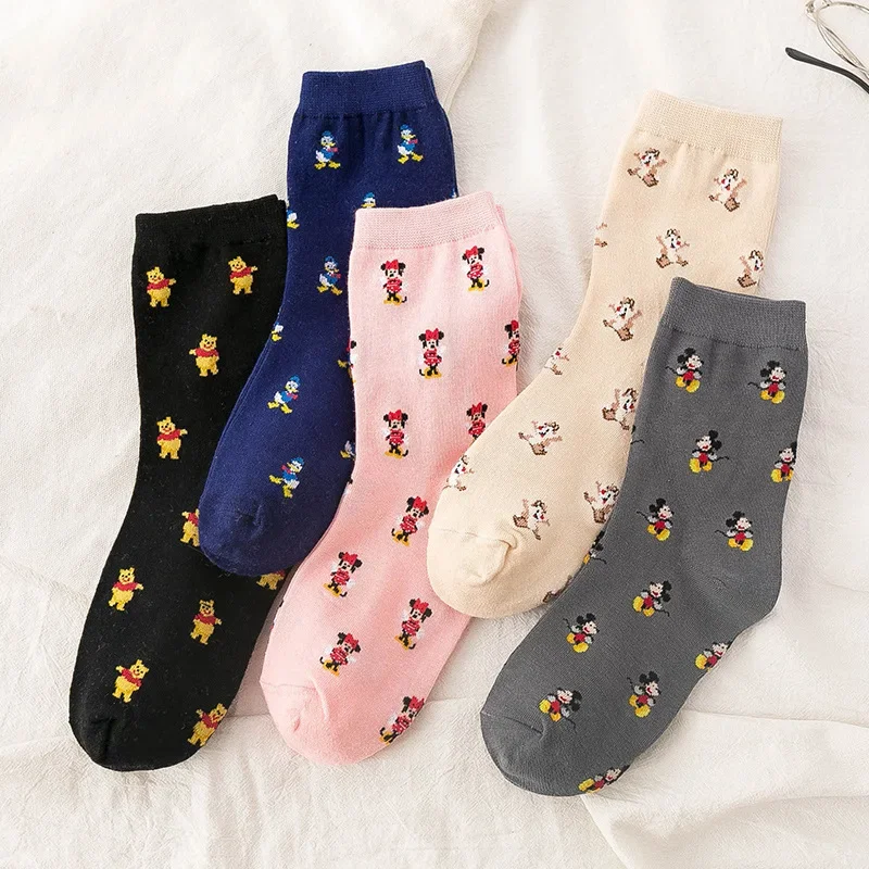 Summer Casual Cute Women Socks Animal Cartoon Mouse Duck Socks Cotton Funny Socks Size 35-40