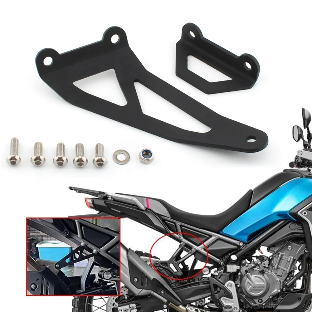 

For CFMOTO MT450 IBEX 450 MT 2024 2025 Rear Footrest Blanking Plate Motorcycle Exhaust Hanger Bracket Muffler Support 450MT