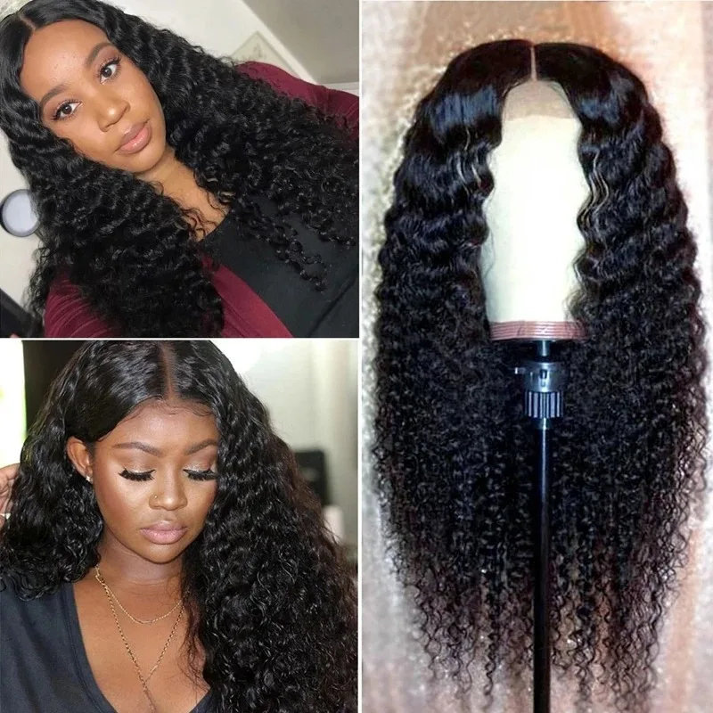 250 Density 30 40 Inch Lace Front Wig PrePlucked For Women 13x4 HD Transparent Deep Wave Lace Frontal Human Hair Wig