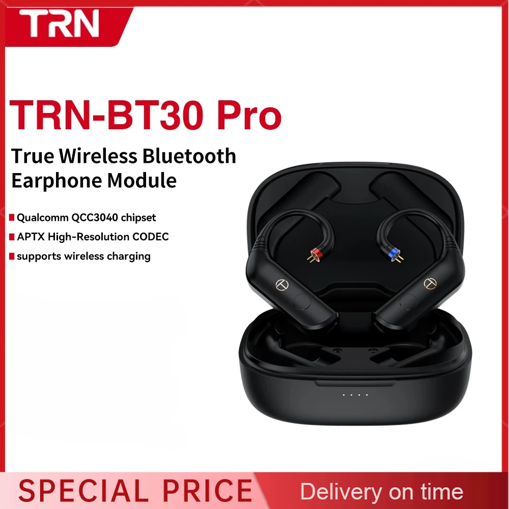 

TRN BT30 Pro Wireless Bluetooth 5.3 HIFI Earphones Module Upgrade Cable Replaceable for SPin QDC 0.75 0.78 MMCX BT30Pro