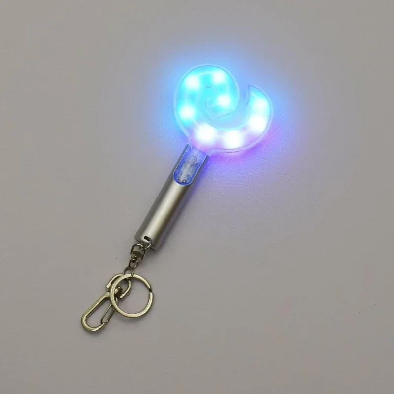 Kpop Winter Ning Karina Giselle Mini Light Stick Keychains Ver2 Lights Keyrings Bag Pendants Fans Collections Gifts