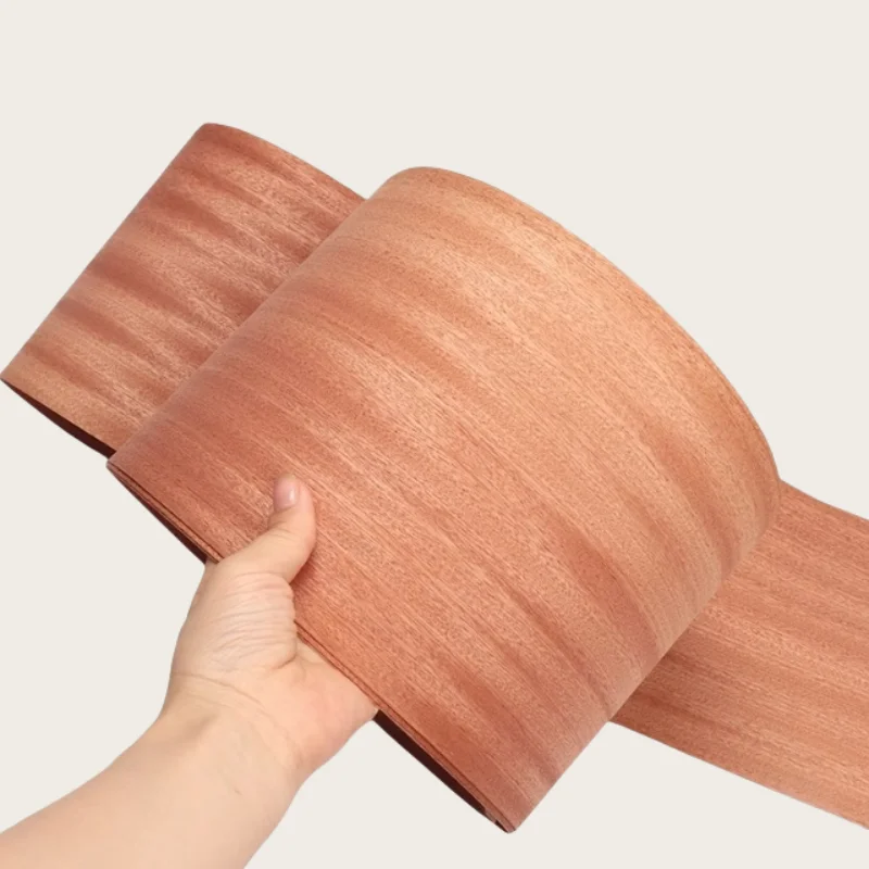 

250*18cm T:0.4-0.5mm Natural Sabilis straight lines Wood Veneer Sheets Furniture Wall Decor Panels (without nonwoven fabric)