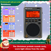 Retekess TR110 Radio FM Receiver Portable SSB Shortwave Radios AM FM All Waves Band CB AIR Band Ham Radio SW MW LSB VHF UHF
