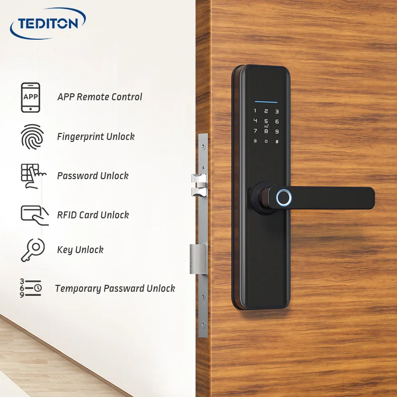 Tediton Smart Safe Security Wifi Remote Control Digital Keyless Combination Fingerprint Lock