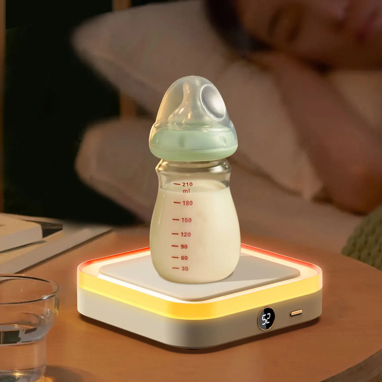 เครื่องอุ่นแก้ว Thermostatic เครื่องทําความร้อนอย่างรวดเร็ว 3 การตั้งค่าอุณหภูมิ เครื่องอุ่นถ้วยสําหรับนมกาแฟ