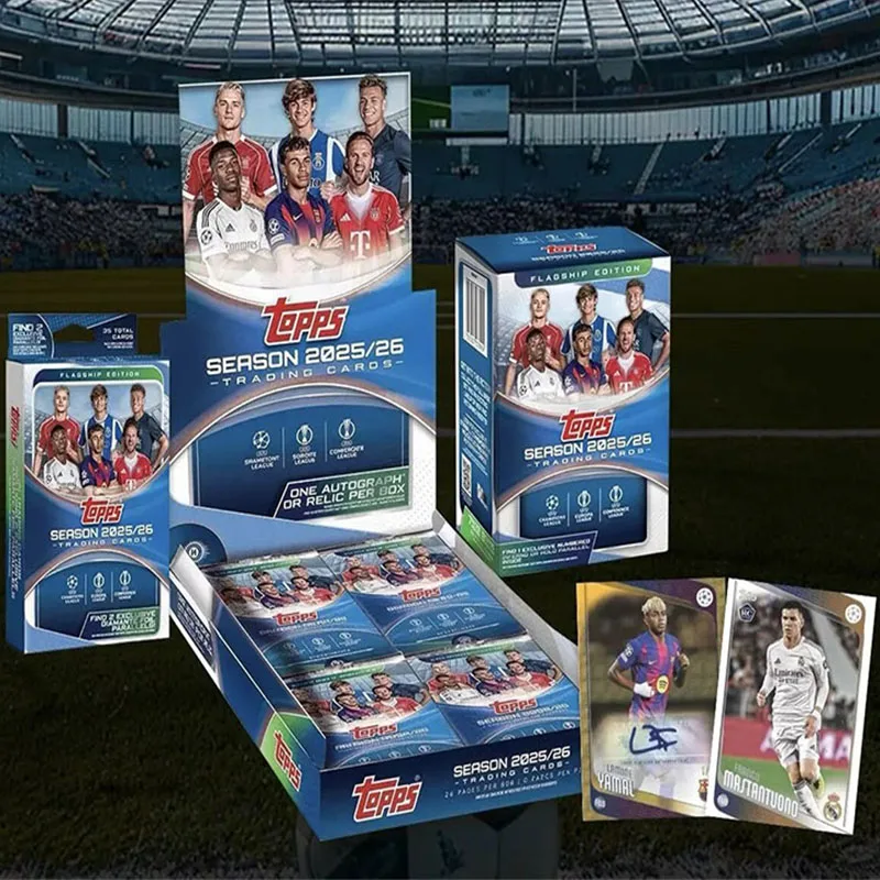 Colección de Tarjetas Topps Originales Temporada 2025-26, Serie Emblemática de Fútbol de la UEFA Champions League, Competiciones Europeas de Clubes