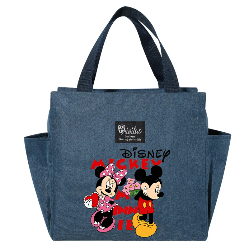 Disney Insulated Bags Mickey Mouse Cooler Bag Cute Cartoon Printing Hot Sell New Style Bring Food Long-lasting Insulation Adult