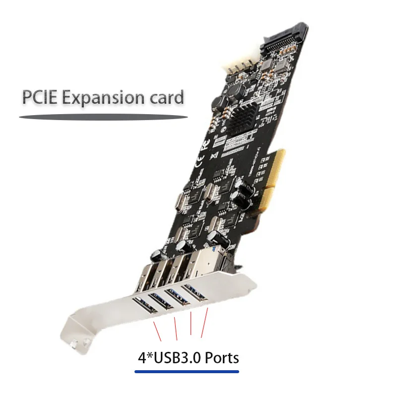 

PCIe Converter PCI-E Expansion Card USB3.0 Hub 20GB/S Riser Card Adapter PCI E Sata Card Controller PCI-e to USB3.0 For Desktop