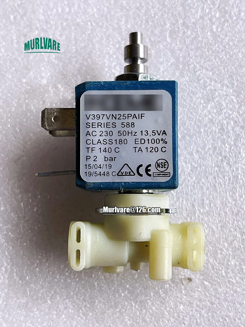 Steam Cleaner Coffee Machine Parts SERIES 588 V397VN25PAIF AC230V 50HZ 13.5VA V397 Solenoid Valve For CEME Replacement