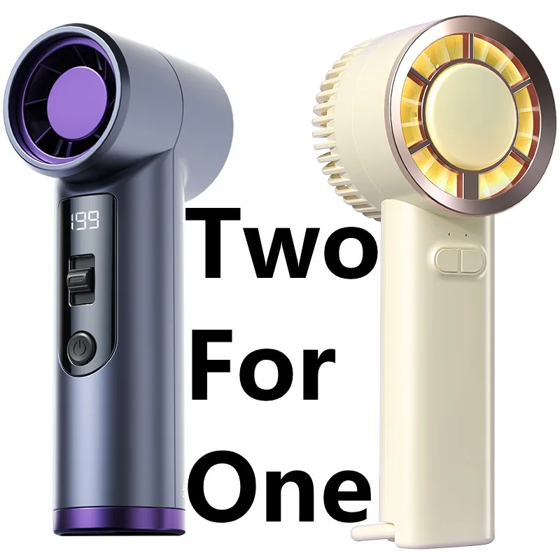 [اشتري واحدة واحصل على واحدة مجانًا] مروحة Xiaomini المحمولة المحمولة الصغيرة القابلة لإعادة الشحن طويلة المدى عالية الرياح الهواء المنزلي