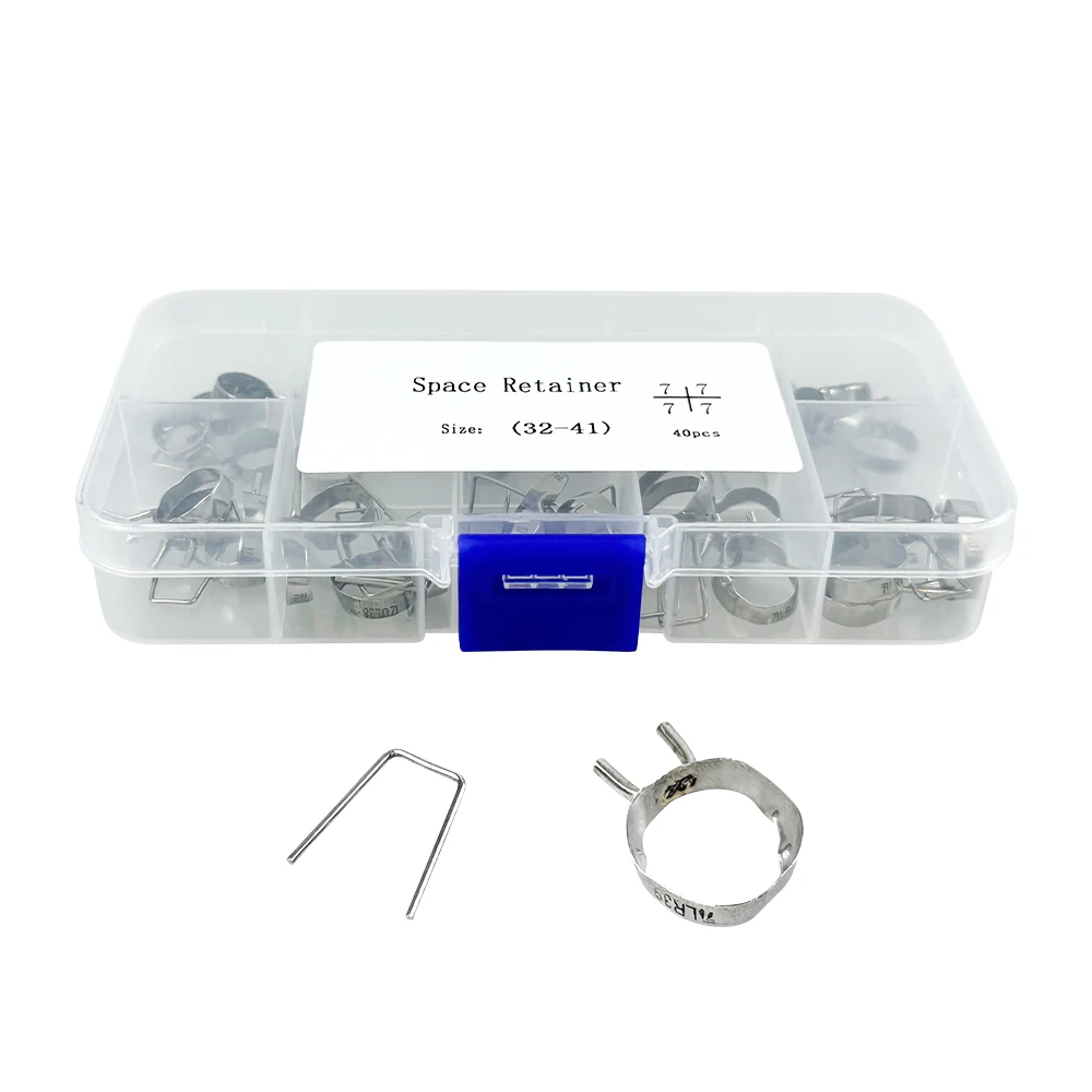 Dental Orthodontic Molar Space Maintainer Gap Retainer Preformed Band Braces Bands  2nd 32# To 41# Size 40pcs/box