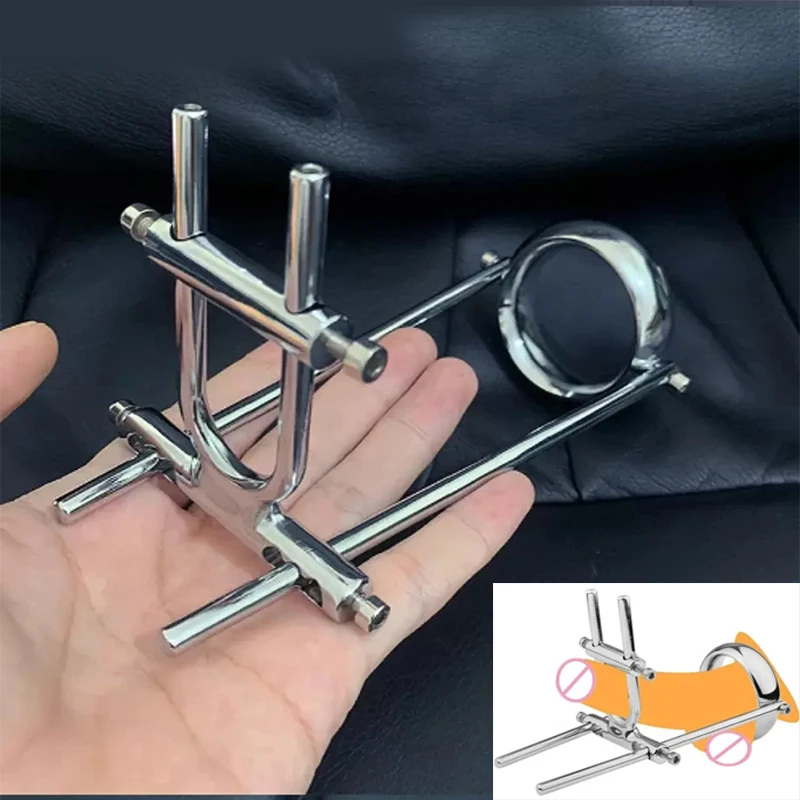 Heavy Testicles Ball Stretcher Adjustable CBT Scrotum Testicle Stretching Device Slave Training BDSM Sex Toys For Men Cock