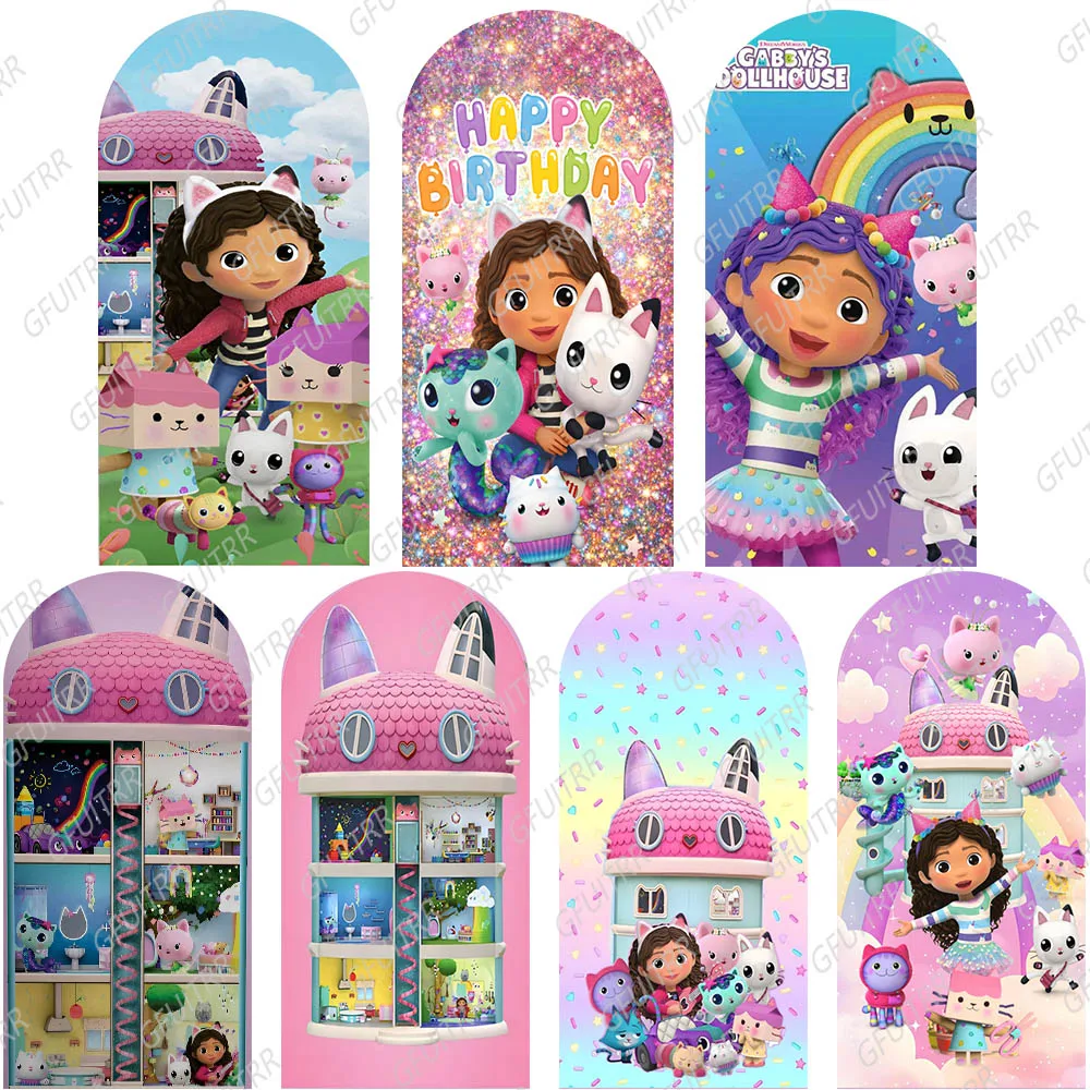 

Фон-арка «Радуга Габби» для фотосессий, декор для детского дня рождения, реквизит для фотозоны, украшение для детского праздника