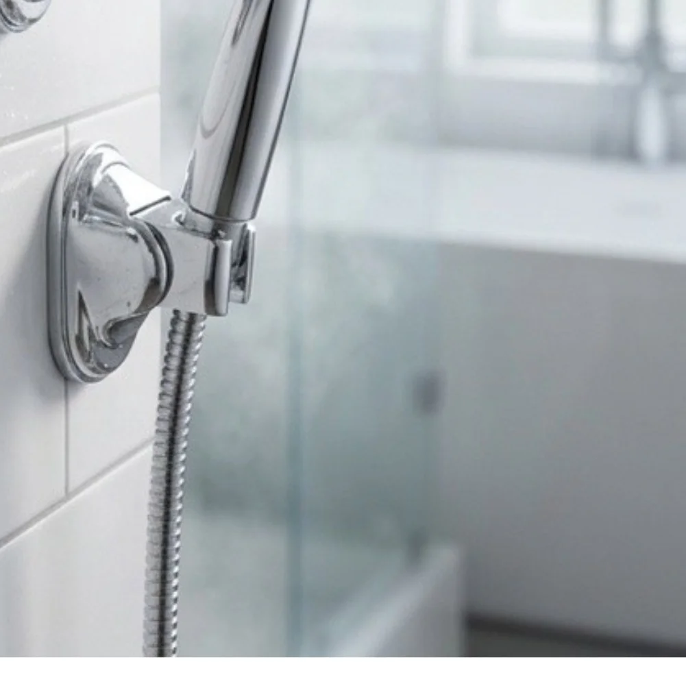 Tool-free Shower Bracket Bathroom Accessory Set Shower Bracket Waterproof Adhesion Height Adjustment Angle Adjustment