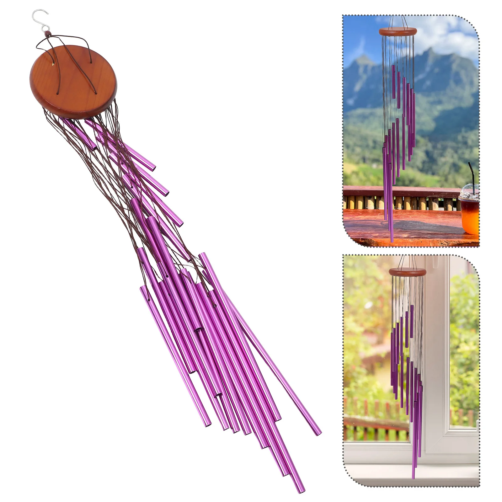 

Vintage Metal Wind Chimes for Outdoor Garden - Rotating Retro Windbell with Soothing Melody for Patio Balcony Yard Decoration
