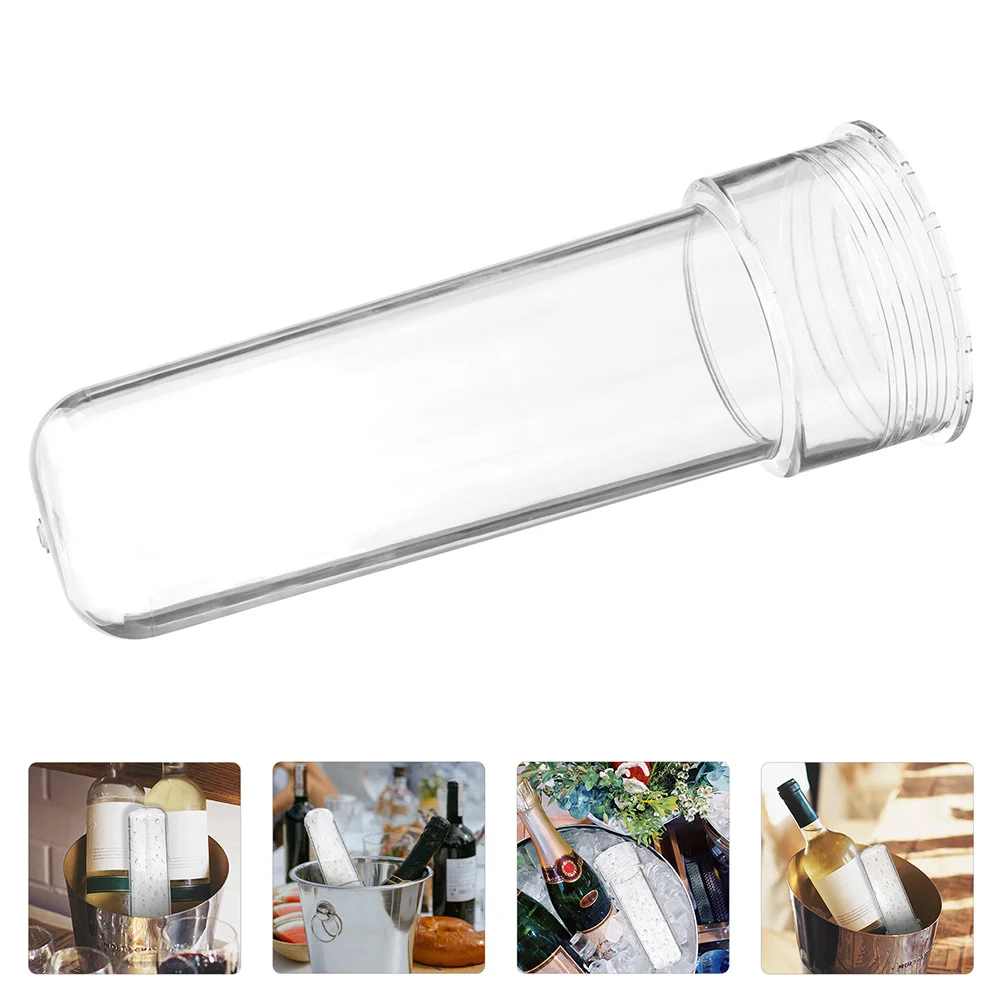 

2Pcs Plastic Ice Column Tube Beer Tower Cooling Accessory Freezable Cooling Rod for Whiskey Water Bottle Reusable Beverage