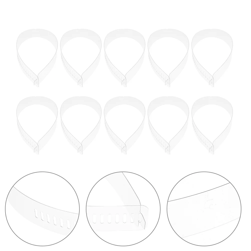 50Pcs Collar Fixing Supplies Sturdy Plastic Shirt Strips Maintain Shape Adjustable Fit Long Term Durability Smooth Finish