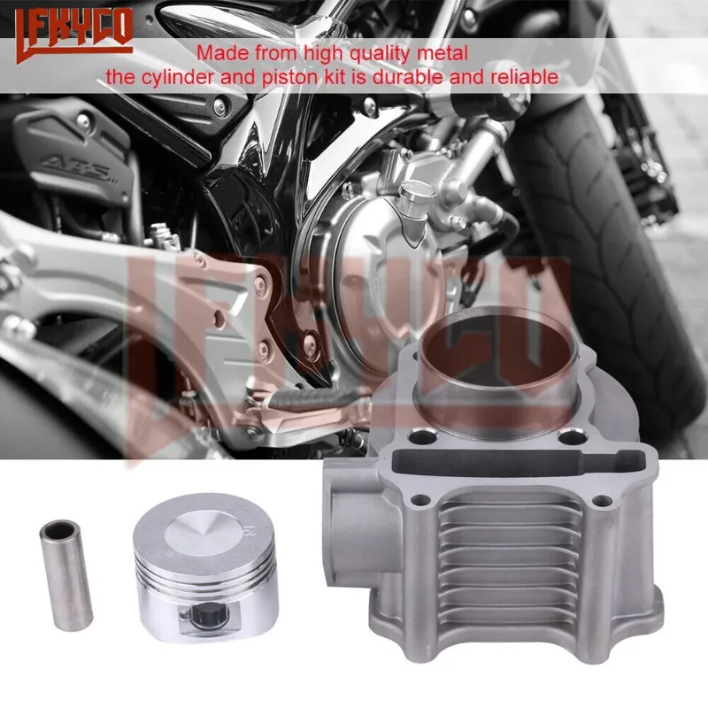 Motorcycle Accessories 52.4mm Bore Engine 4 Stroke Cylinder Piston Kit Motor for GY6 125CC 125 152QMI ATV Scooter Part Motoblock