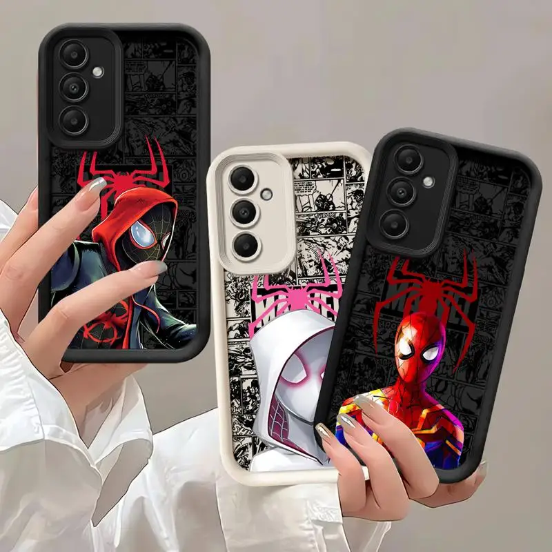 Marvel Comics SpiderMan Gwen Phone case for Samsung Galaxy A55 A52 A33 cases A24 A15 A12 A23 A22 5G A54 A52s A53 A14 funda Cover