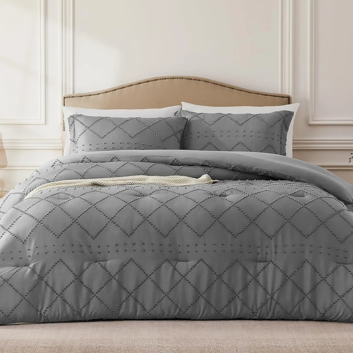 

All Season 2/3 Piece Set King Size Duvet Cover Bedsure Comforter King Bedding Set Customizable with Zipper Closure Washable Sets