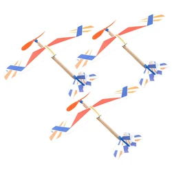 3pcs DIY Creative Aircraft Model Delicate Bird Design Kids Kids Toys Model Rubber Band Powered Aircraft Educational (Random