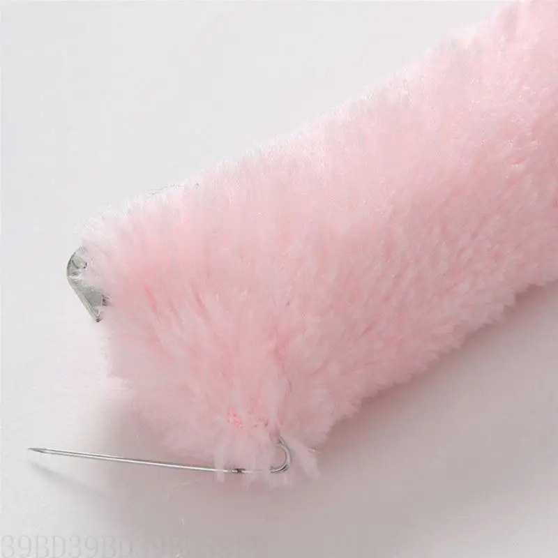 

39BD for Cat Cosplay Costume 5 Pcs Set Plush Furry Ears and Tail with Collar Paws Gloves Headwear Set Accessories for Hallowe