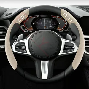 Bảo hiểm vô lăng da da lộn, màu đen, fiat 500, 500x, punto, gấu trúc, abarth, loại 500 8 Bảo hiểm bán hàng chính 500 Abarth - №8