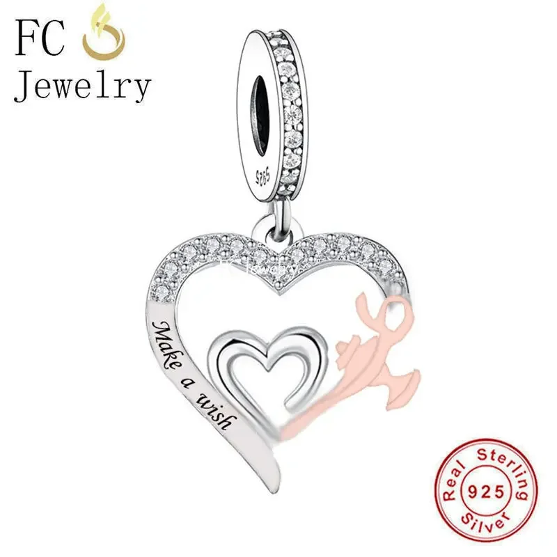 

Fit Original Pan Charm Bracelet 925 Sterling Silver Make A Wish Magic Tea Cup and Smoke Bead For Making Women Berloque