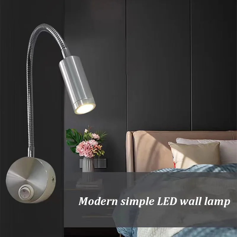 

Bedside Working Study Reading Lamp Wall Lamp Sconces 3W LED Book Lamp Wall Night Light Fixtures Spot LED Lighting Supplies