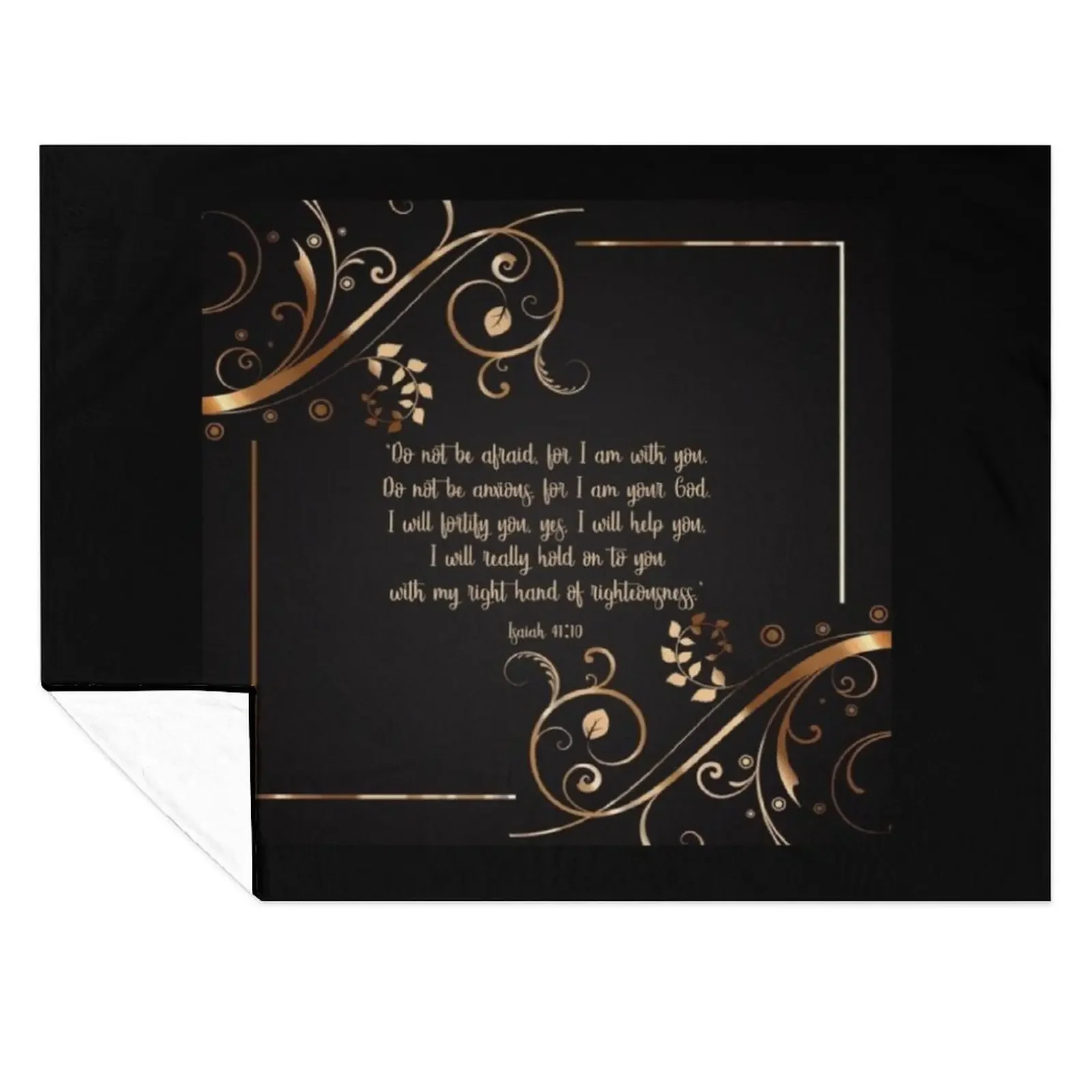 

Isaiah 41:10 Throw Blanket Furry Winter beds Decoratives Plush Blankets