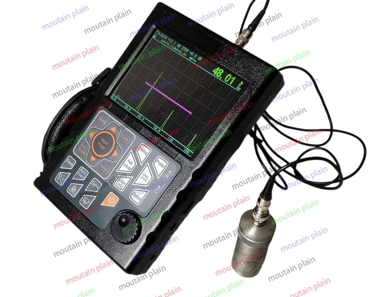 Portable NDT Digital Ultrasonic Flaw Detector Capture Automated Calibration Automated Gain YFD300 High-speed Range 0~10000