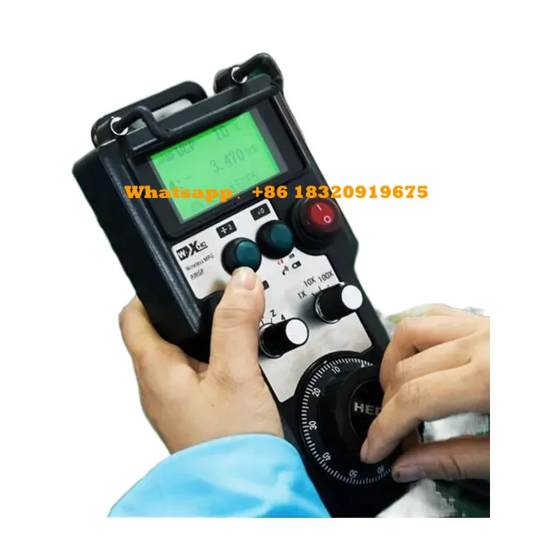 

Xhc mumerical CNC manual pulse generator wireless mpg remote CNC controller for milling electronic handwheel CNC controller awgp