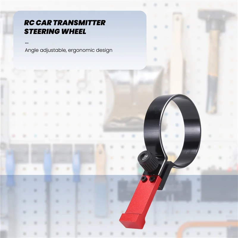 

One-Handed Control Adaptor Transmitter Steering Wheel For RC Car Traxxas TQI Remote Controller TRX-4 TRX6 Slash Summit