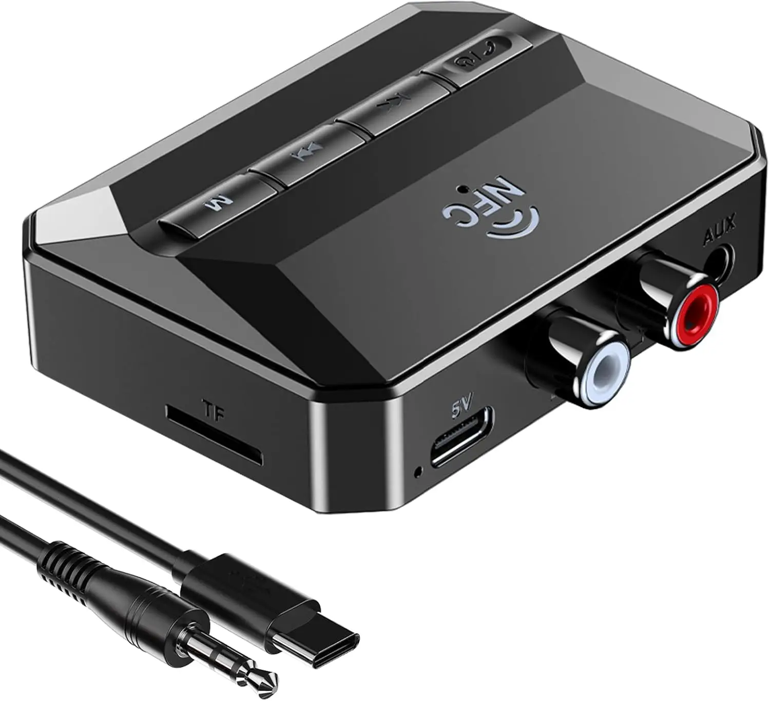 

5.3 Home stereo Bluetooth receiver, stereo receiver Bluetooth to RCA adapter AUX Bluetooth adapter