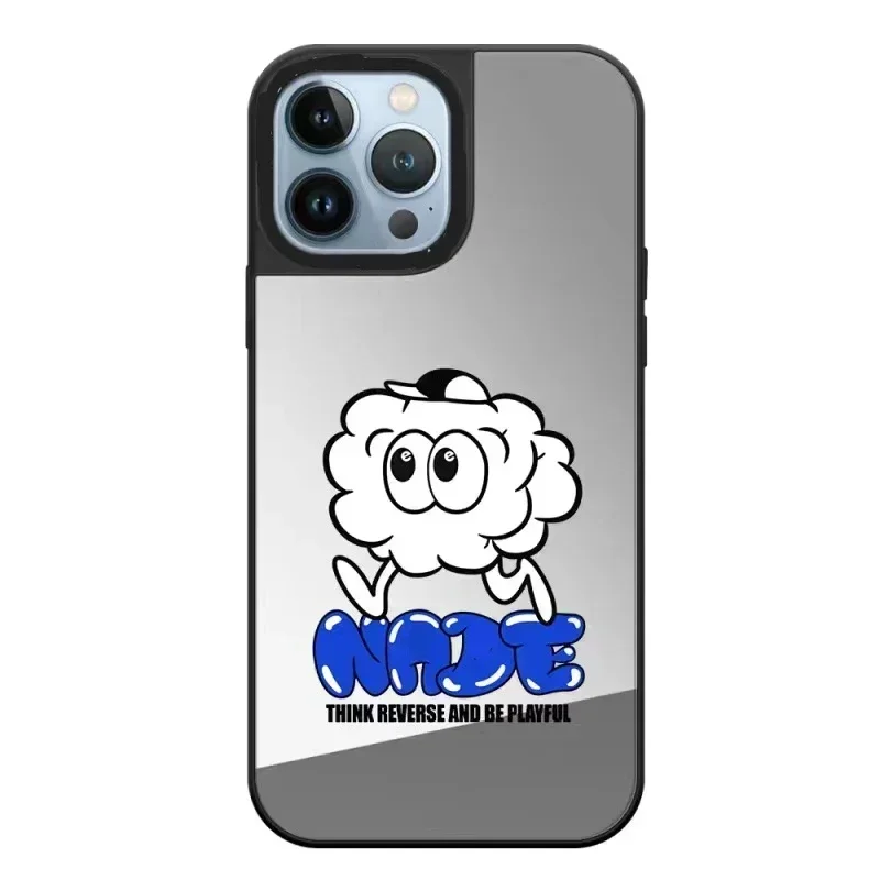 

Mirror Surface Fashion Cartoon Cloud Phone Case Cover for iPhone 14 13 12 11 15 Pro Max Case for iPhone 15 ProMax